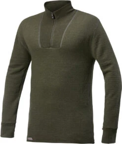 Woolpower Ullfrotte Original Zip Turtleneck - 200g - Pine Green